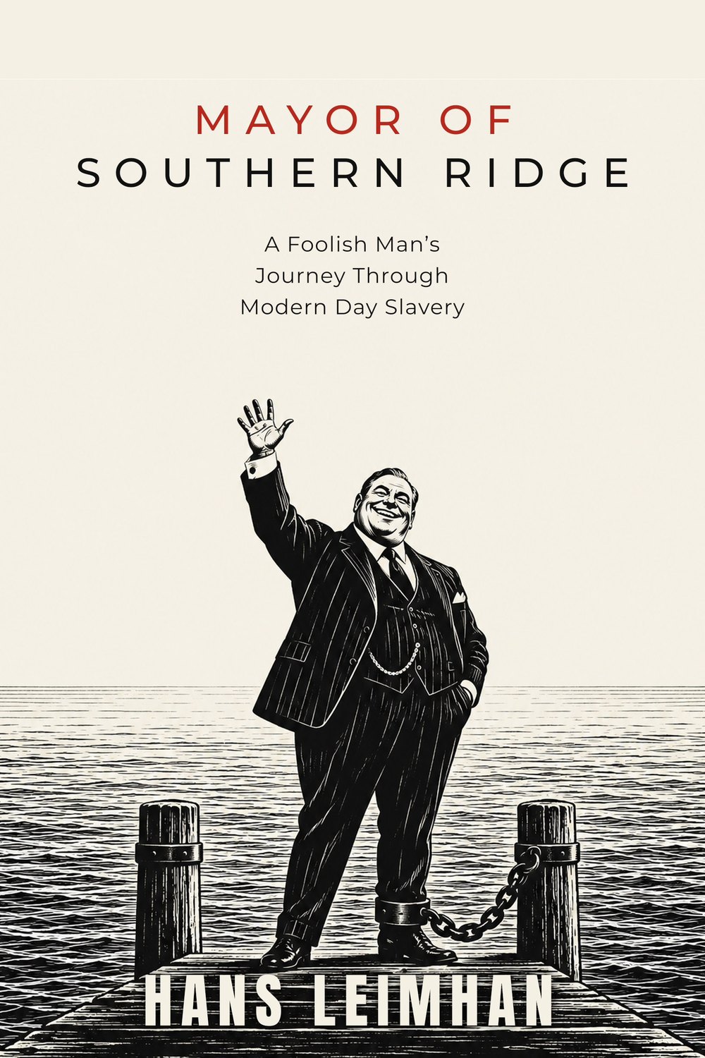 The mayor on the pier, his ankle chained to a post